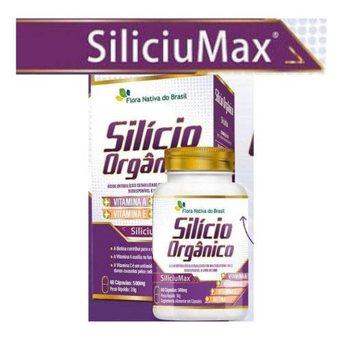 Silício Orgânico E Vitaminas 60 Cápsulas Flora Nativa