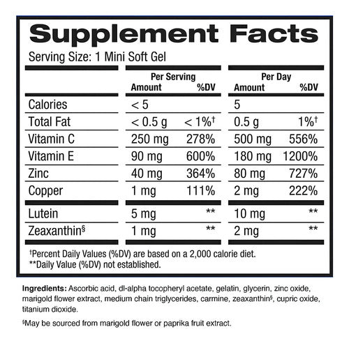 Preservision Areds2 Eye Vitamin & Mineral Supplement 210caps Sabor Sem sabor