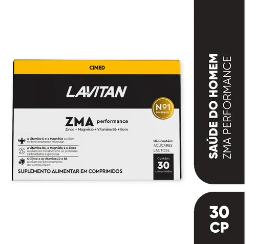 Lavitan ZMA Performance Polivitamínico 30 Comprimidos Sabor Without flavor
