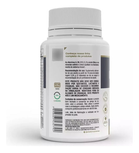 Suplemento Vitafor Imunomult Minerais Vitaminas em pote de 120 Cápsulas