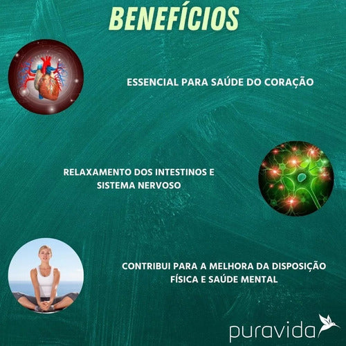 Bio Magnésio, + Biodisponível, Puravida 60 Cáps, Pura Vida Sabor Neutro