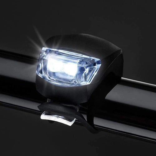 Sinalizador Led Duplo Modelo Sapinho Bike Kit 02 Unidades Cor Preto