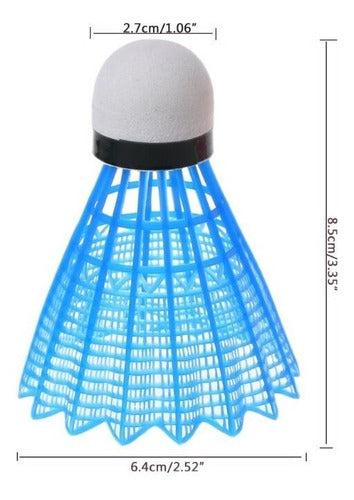 Peteca Bola Badminton Color Com 24 Peças