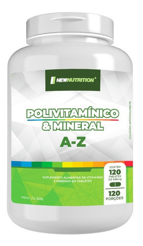 Polivitamínico E Mineral A-z 120 Tabletes New Nutrition