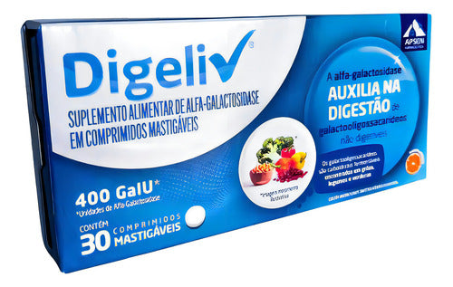 Digeliv 400 Gaui 30 Comprimidos Mastigáveis