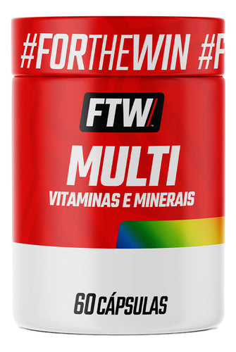 Multi Vitaminas e Minerais Pote 60 Cápsulas - FTW