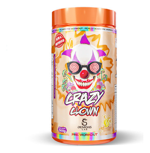 Suplemento em Pó Crazy Clown 300g Demons Lab Sabor Orange