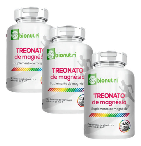 Suplemento alimentar 3un da treonina em cápsulas Formula Avançada Bionutri