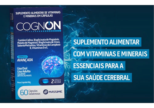 Cognon 60 Capsulas Vitaminas E Minerais = Cogmax Sabor Sem sabor