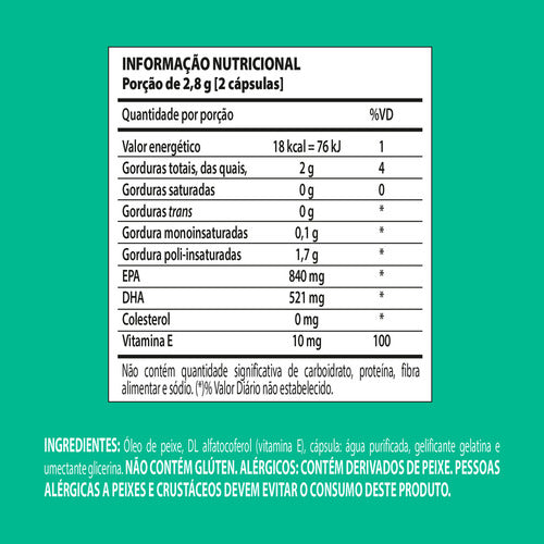 Ômega 3 TG 1360mg Ultra Concentrado 120 cápsulas Nutrify
