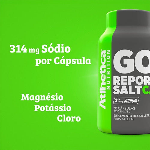 GO! Repor Salt Caps 30 Cápsulas - Atlhetica Nutrition