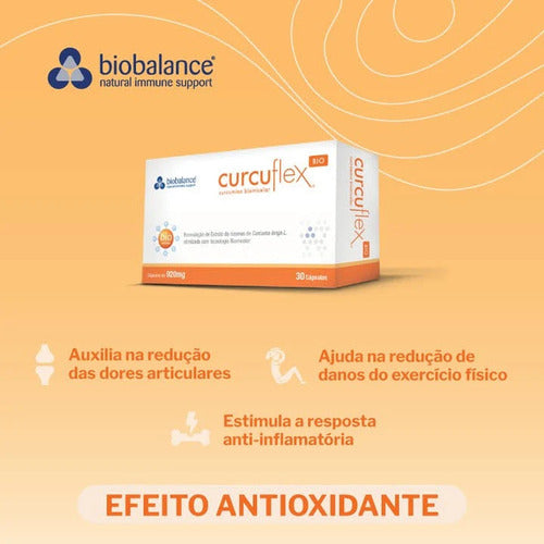 Curcuflex-bio® Biobalance Curcumina Líquida Em Cápsulas Sabor Sem sabor