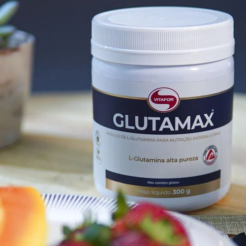 Glutamina 300g Glutamax Vitafor - Alta Pureza Tecn. Japonesa Sabor Menta