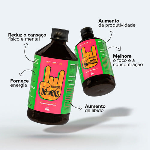 Energético Natural Moderação Dá Um Gás Frutas Vermelhas