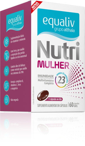 Suplemento Alimentar Equaliv Nutri Mulher 60 Cápsulas Gel