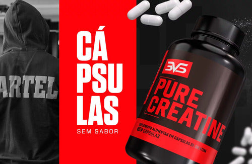Creatina 100% Pura Monohidratada Com Matéria-prima Importada. - Fórmula Avançada Com 3g De Creatina Na Dose - 180 Cápsulas