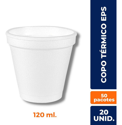 Copo Térmico De Isopor Para Café Chá 120ml C/ 1000 Un