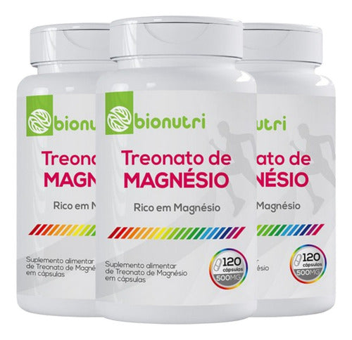 Suplemento alimentar 3un da treonina em cápsulas Formula Avançada Bionutri