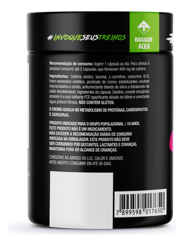 Termogênico Thermo Crazy Pote 60 cáps FTW - DIABO VERDE