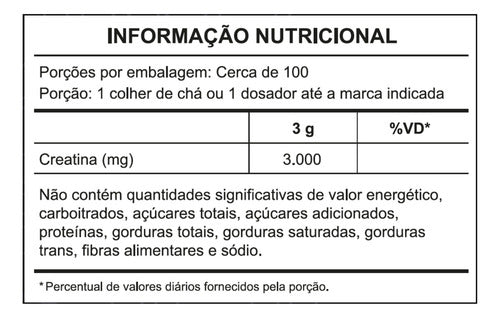 Creatina 100% pura 300g Monohidratada e Micronizada Em Pó Sem Sabor - Primitive Labs