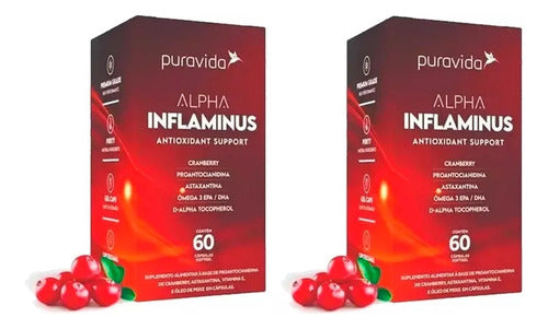 2x Alpha Inflaminus Puravida Astaxantina + Proantocianidina