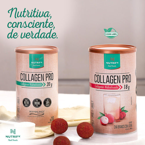 Colageno Hidrolisado e Proteína Collagen Pro Neutro 450g Nutrify