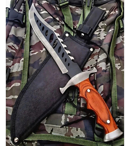 Faca Facão Rambo Militar Tático Muito Afiado Camping Pesca