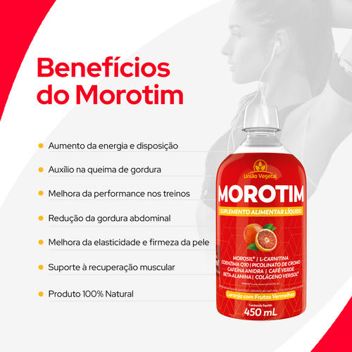 Morotim único Termogenico Liquido Morosil união Vegetal Sabor Laranja Com Frutas Vermelhas