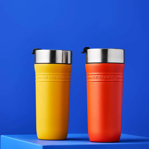 Caneca Térmica Inox 350 Ml On The Go Laranja Le Creuset