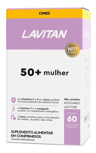 Lavitan Multivitamínico +50 Mulher 60 Cápsulas