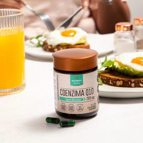 Coenzima Q10 200 Mg 60 Cápsulas Nutrify Sabor Sem sabor