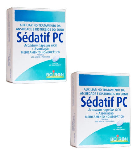 Sédatif Pc Boiron 2 Caixas Com 60 Comprimidos Cada