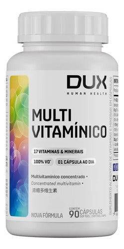 Multivitamínico 90 Cápsulas Dux Nutrition Polivitamínico Sabor Sem Sabor