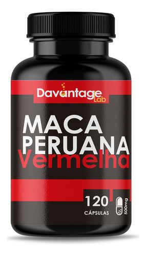 Maca Peruana Vermelha 100% Pura 500mg 120 Cápsulas