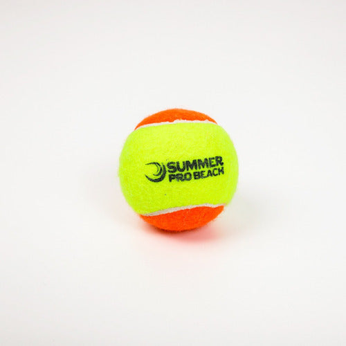 Kit Com 3 Bolinhas De Beach Tennis Summer Pro Beach Esportes Cor Amarelo