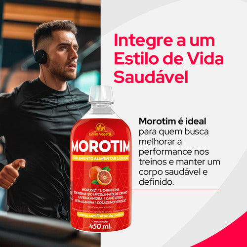 Morotim único Termogenico Liquido Morosil união Vegetal Sabor Laranja Com Frutas Vermelhas