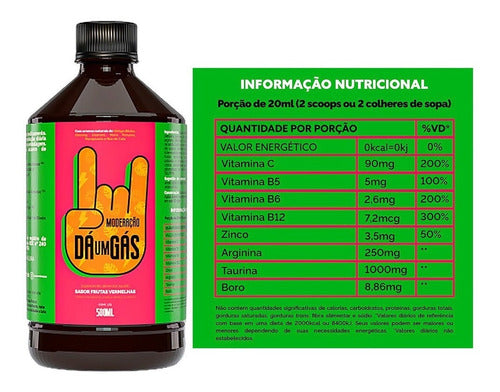 Energético Natural Moderação Dá Um Gás Frutas Vermelhas