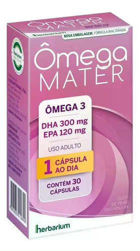 Ômega Mater Suplemento Ômega 3 - 30 Cápsulas Herbarium