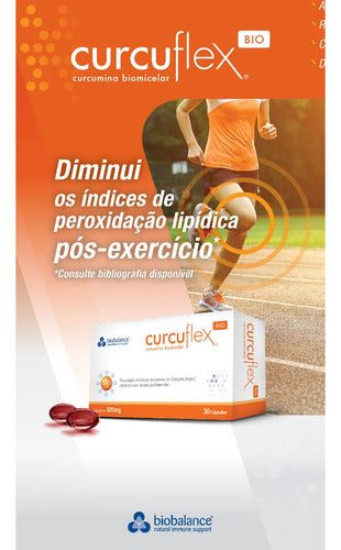 Curcuflex-bio® Biobalance Curcumina Líquida Em Cápsulas Sabor Sem sabor