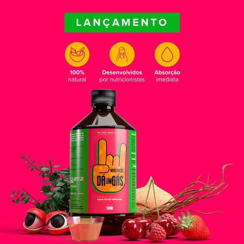 Energético Natural Moderação Dá Um Gás Frutas Vermelhas