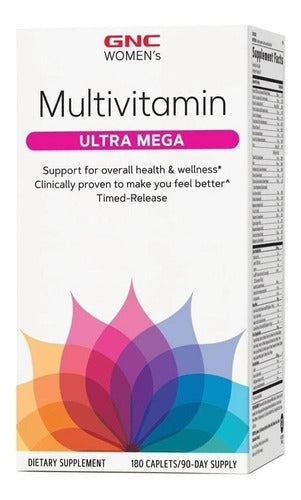Gnc Ultra Mega Womens Multivitamínico 180tablets SEM SABOR