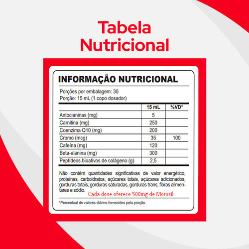Morotim único Termogenico Liquido Morosil união Vegetal Sabor Laranja Com Frutas Vermelhas