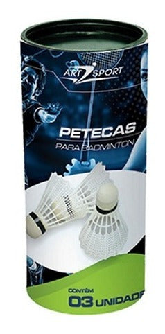 Kit Badminton Com 02 Raquetes E 03 Peteca E Bolsa Esporte