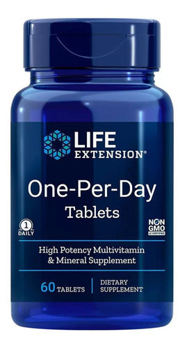 Multivitamínico One Per Day 60 Tablets Life Extension Sabor Sem sabor