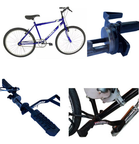 Estribo Freio No Pé Para Bike Motorizada - Estribim 45mm