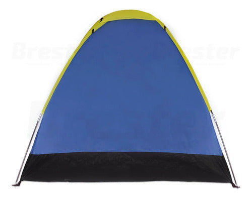 Barraca Tenda Camping Iglu 4 Pessoas Azul Completa C/ Bolsa