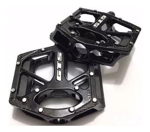 Pedal Gts Plataforma Aluminio Rosca Grossa Esferas Bike