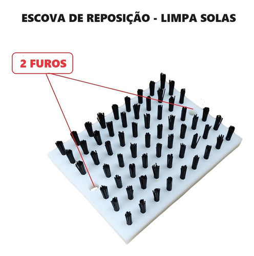 Kit Escovas 2 Furos Reposição Limpa Solas Bravoshop Esportes