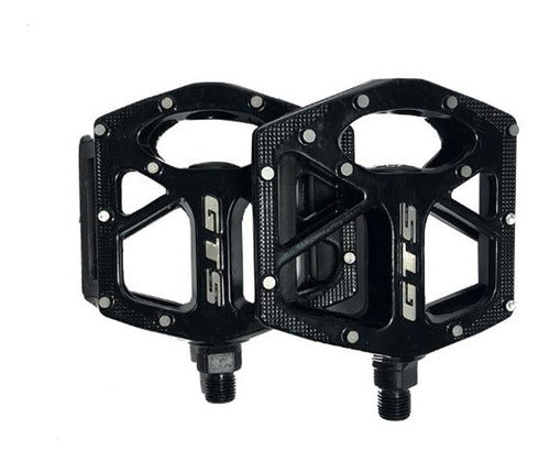Pedal Gts Plataforma Aluminio Rosca Grossa Esferas Bike
