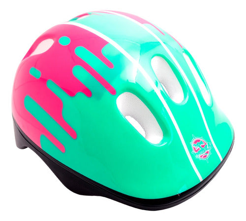 Patins Infantil Triline Inline Com Kit Proteção 30-33 Rosa